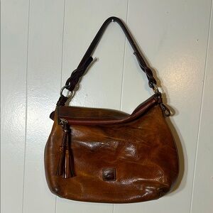Dooney and Bourke brown leather shoulder bag